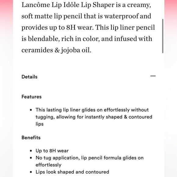 🌷 Lancôme Lip Idôle Lip Shaper 26 Don't Be Chai (warm caramel beige) New… - Picture 7 of 7